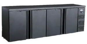 Arrire-bar rfrigr 4 portes pleines battantes CARAT BC4100